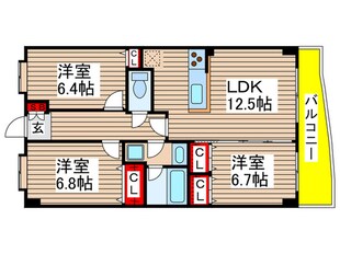 クイーンズパレスの物件間取画像